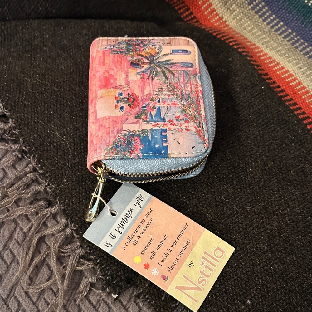 Pink and Blue Women's Wallet